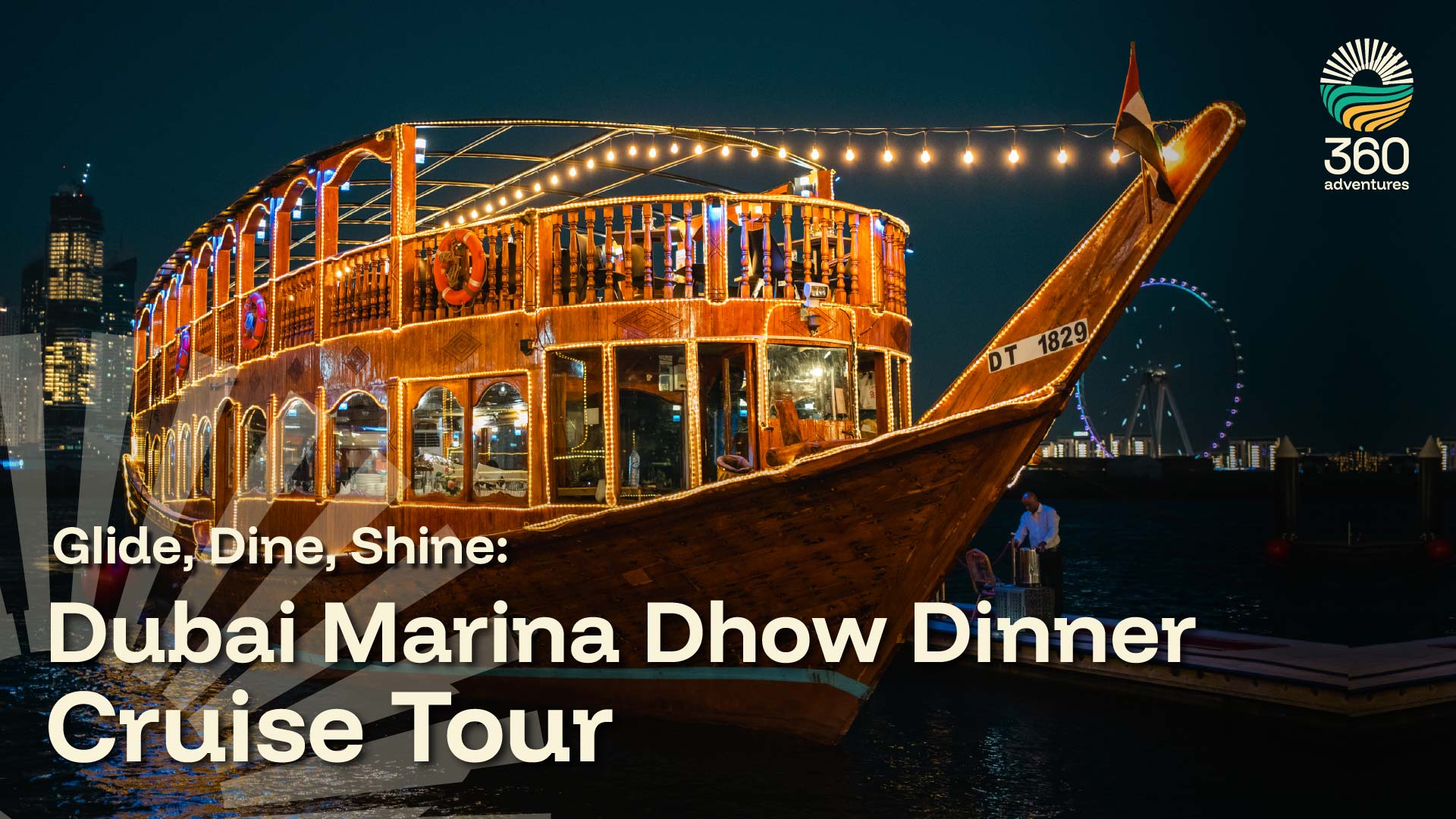 Glide, Dine, Shine: Dubai Marina Dhow Dinner Cruise Tour