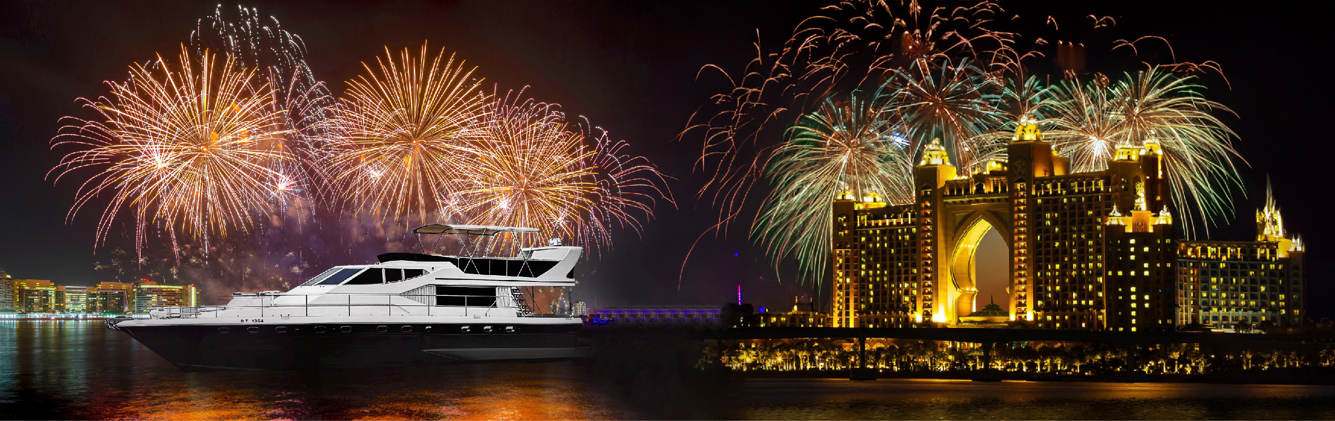 New Year Eve Luxury Yacht Fireworks View & BBQ Cruise