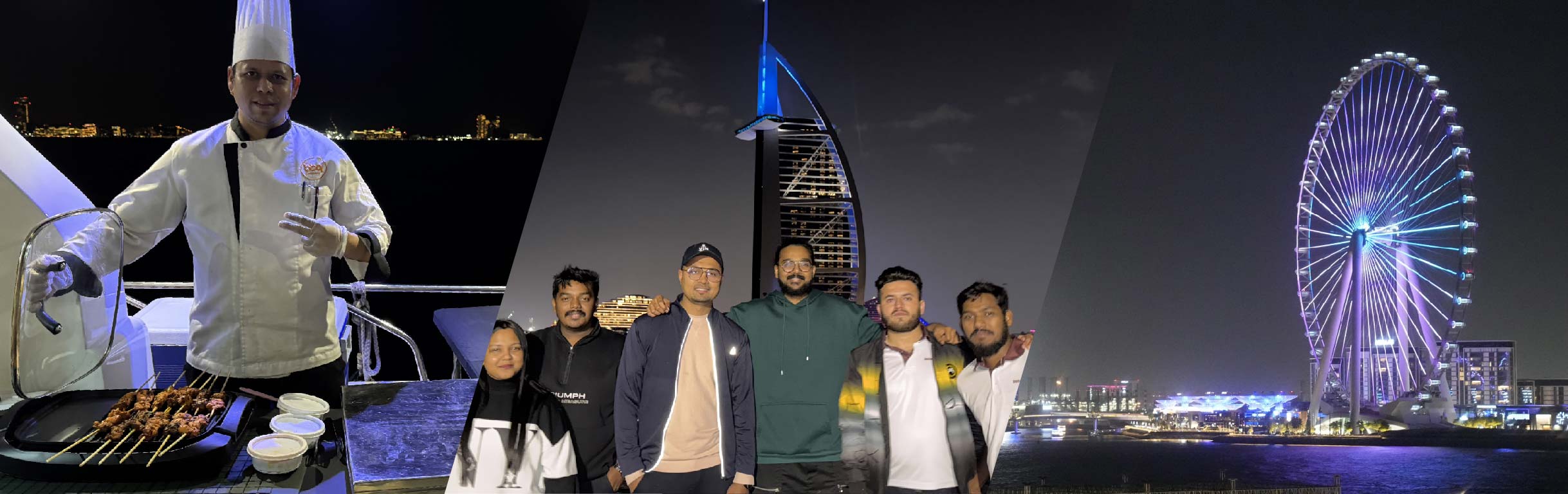 Burj Al Arab : 2 Hours Yacht Tour With BBQ Dinner